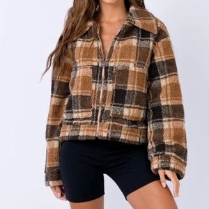 Princess Polly Doria Fuzzy Jacket